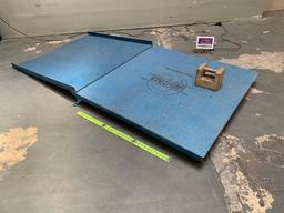 Inscale Industrial 48" x 48" Floor / Warehouse Shipping Scale with Ramp