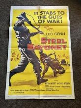 1957 "Steel Bayonet" War Movie 1-Sheet Movie Poster