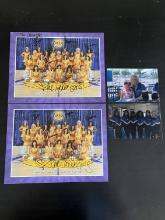 (2) Signed 2009-2010 Laker Girls Color Photos