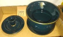 HALL CANDLESTICK + SPITTOON - PICK UP ONLY
