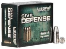 Liberty Ammunition LACD09014 Civil Defense 9mm Luger P 50 gr LeadFree Fragmenting Hollow Point LFFHP