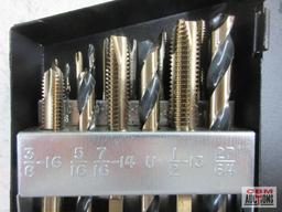 Norseman 68690 SP-18TD 18pc NC Magnum Super Premium Black & Gold Tap & Drill Set...w/ Metal Storage