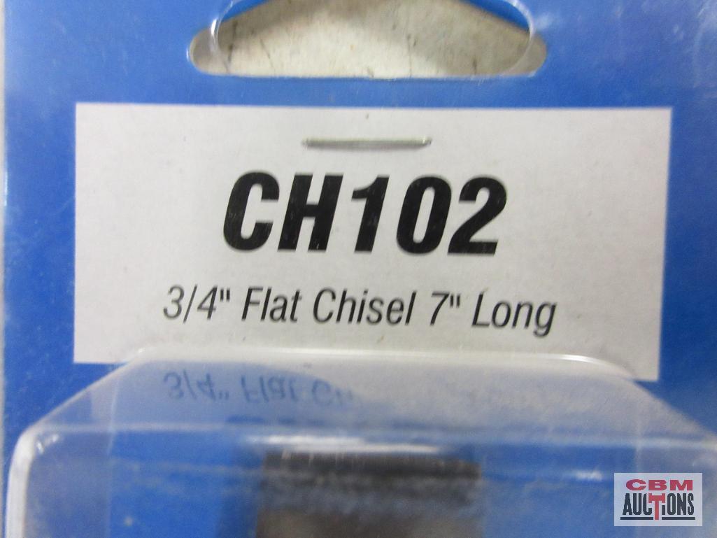 Grey Pneumatic... CH100 1/2" Flat Chisel 7" Long .401 Shank CH101 5/8" Flat Chisel .7" Long 401 Shan