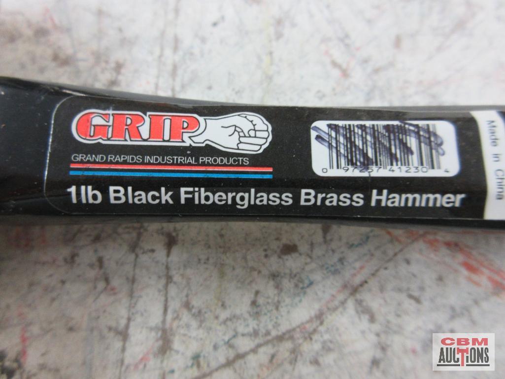 Grip 41220 1lb Black Fiberglass Brass Hammer Shop Iron Professional 63048 2lb Copper Non-Sparking