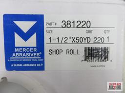 Mercer Abrasives 381220 1-1/2" x 50yd, 220 Grit Emery Shop Roll - Set of 2