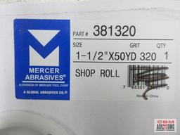 Mercer Abrasives 381320 1-1/2" x 50yd, 320 Grit Emery Shop Roll - Set of 2