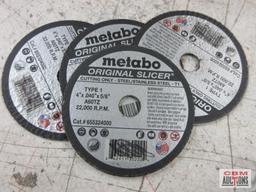 Metabo 65532400 A60 TZ Cutting - Type-1 4" x .040' x 5/8" Stainless Steel Cutting Wheels- 50 (+/-)