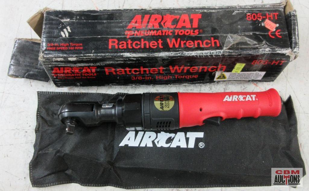 Air Cat 805-HT 3/8" High Torque Ratchet Wrench Free Speed 180RPM w/ Storage Bag