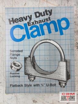 08010 Heavy Duty Exhaust Clamp 3", Flatback Style w/ 3/8" U-Bolt