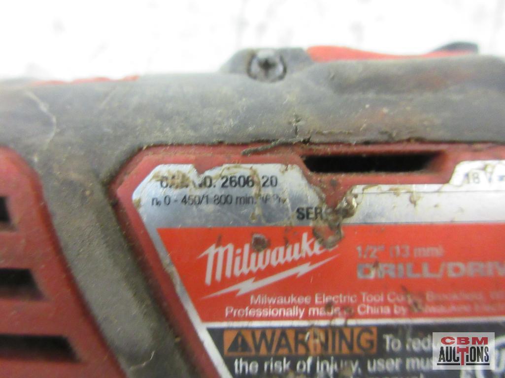 Milwaukee 2606-20 M18 Lithium-Ion Cordless 1/2" Drill/Driver ...