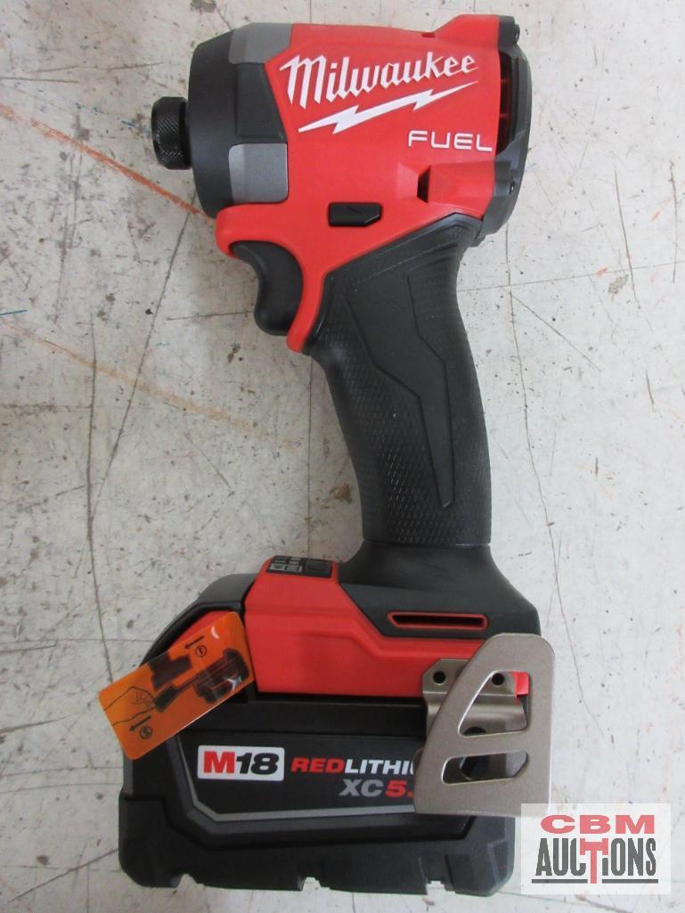 Milwaukee 2953-22...M18 1/4" Hex Impact Driver Kit Kit Includes: Molded Storage Case... 5.0Ah Lithiu