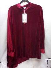 Red Velvet Shirt, Size 3xl