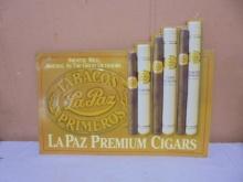 LaPaz Premium Cigars Metal Advertisement Sign