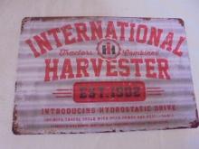 International Harvester Tractor & Combines Metal Sign