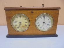 Antique Waterbury Chess Clock