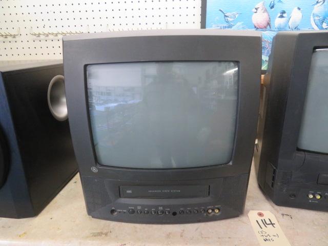 (2) TVs with VHS players
