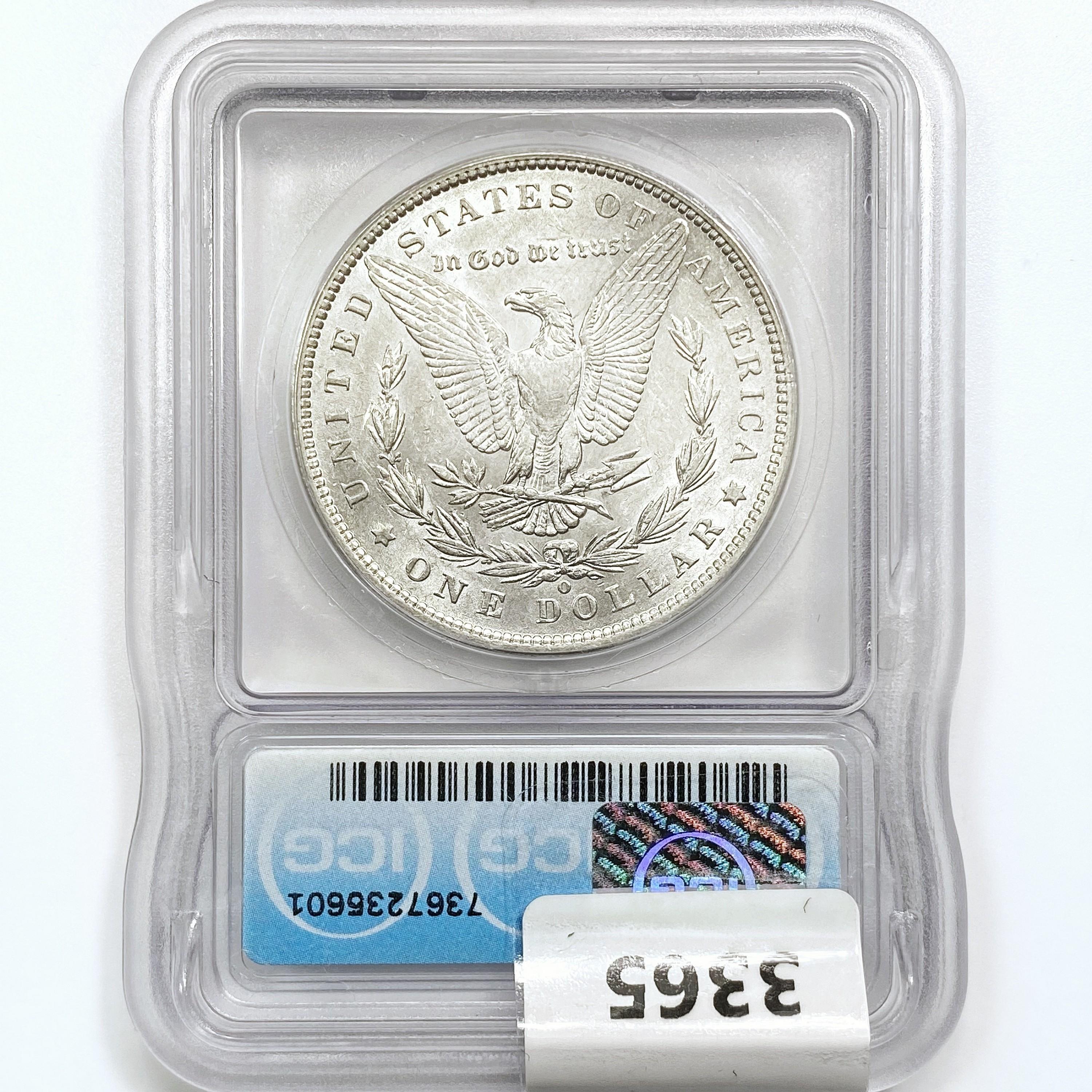1889-O Morgan Silver Dollar ICG AU55