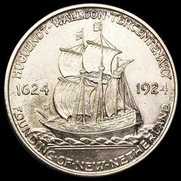 1924 Huguenot Half Dollar GEM BU