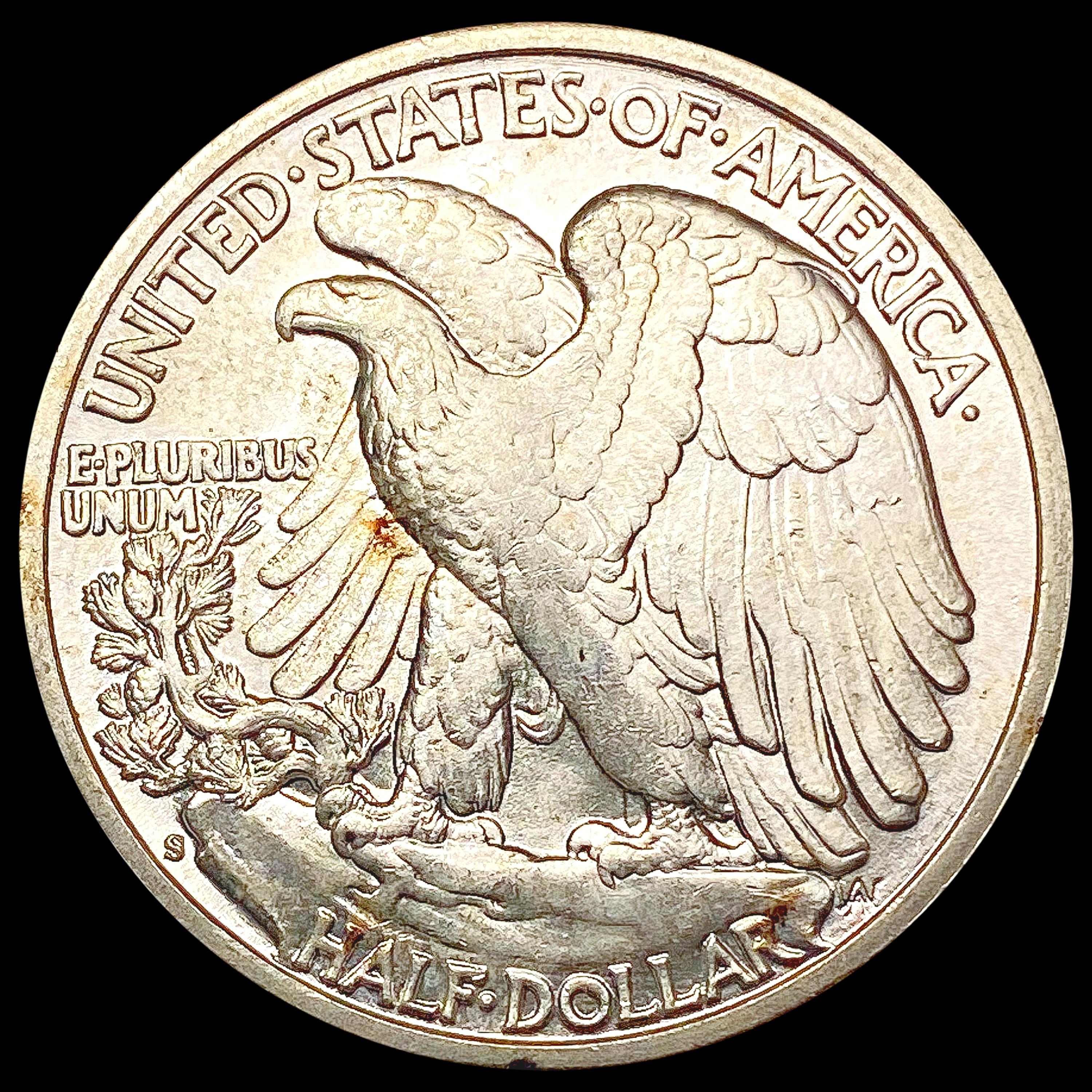 1942-S Walking Liberty Half Dollar CLOSELY UNCIRCU