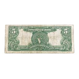 1899 $5 CHIEF SILVER CERT. NOTE CH F