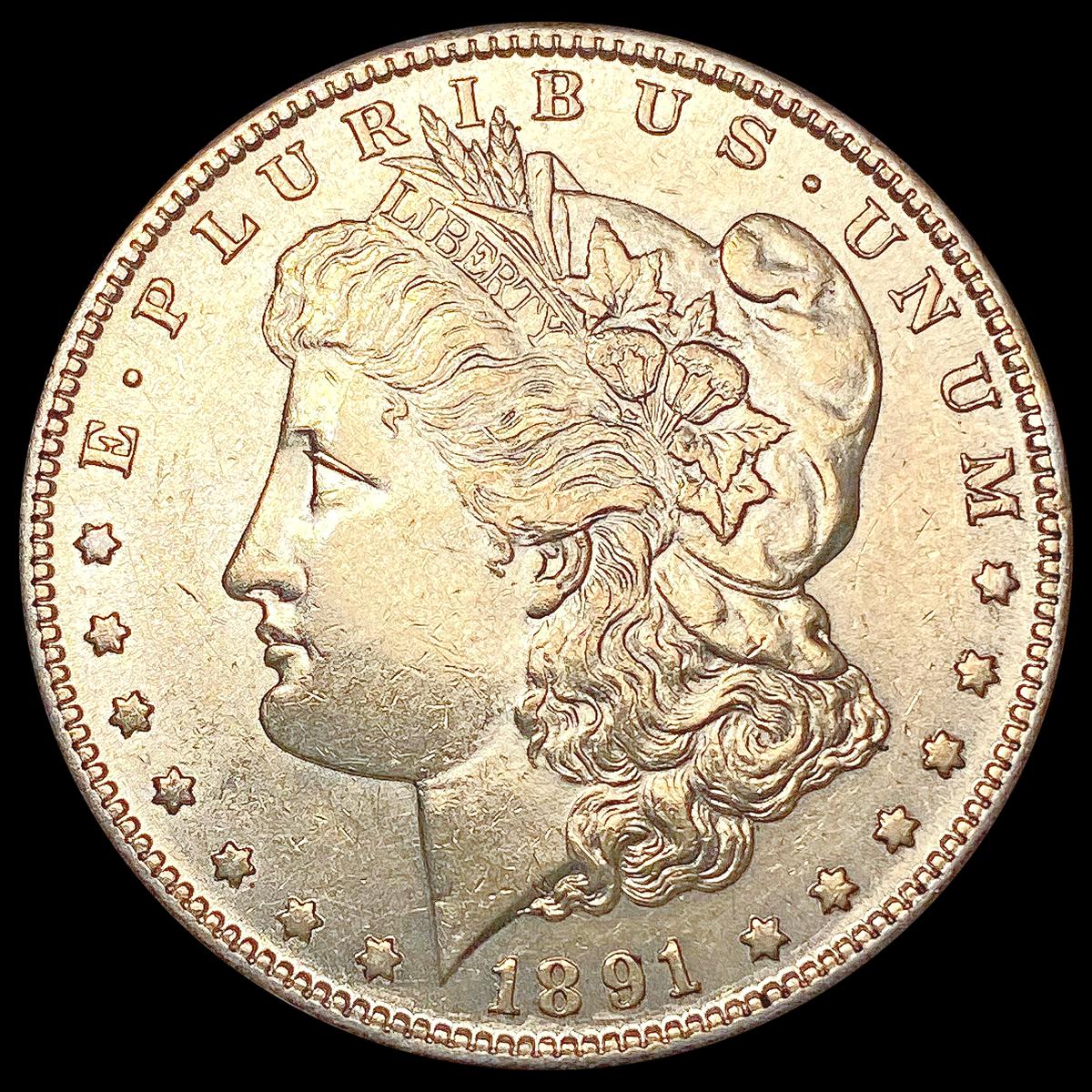 1891-S Morgan Silver Dollar CHOICE AU