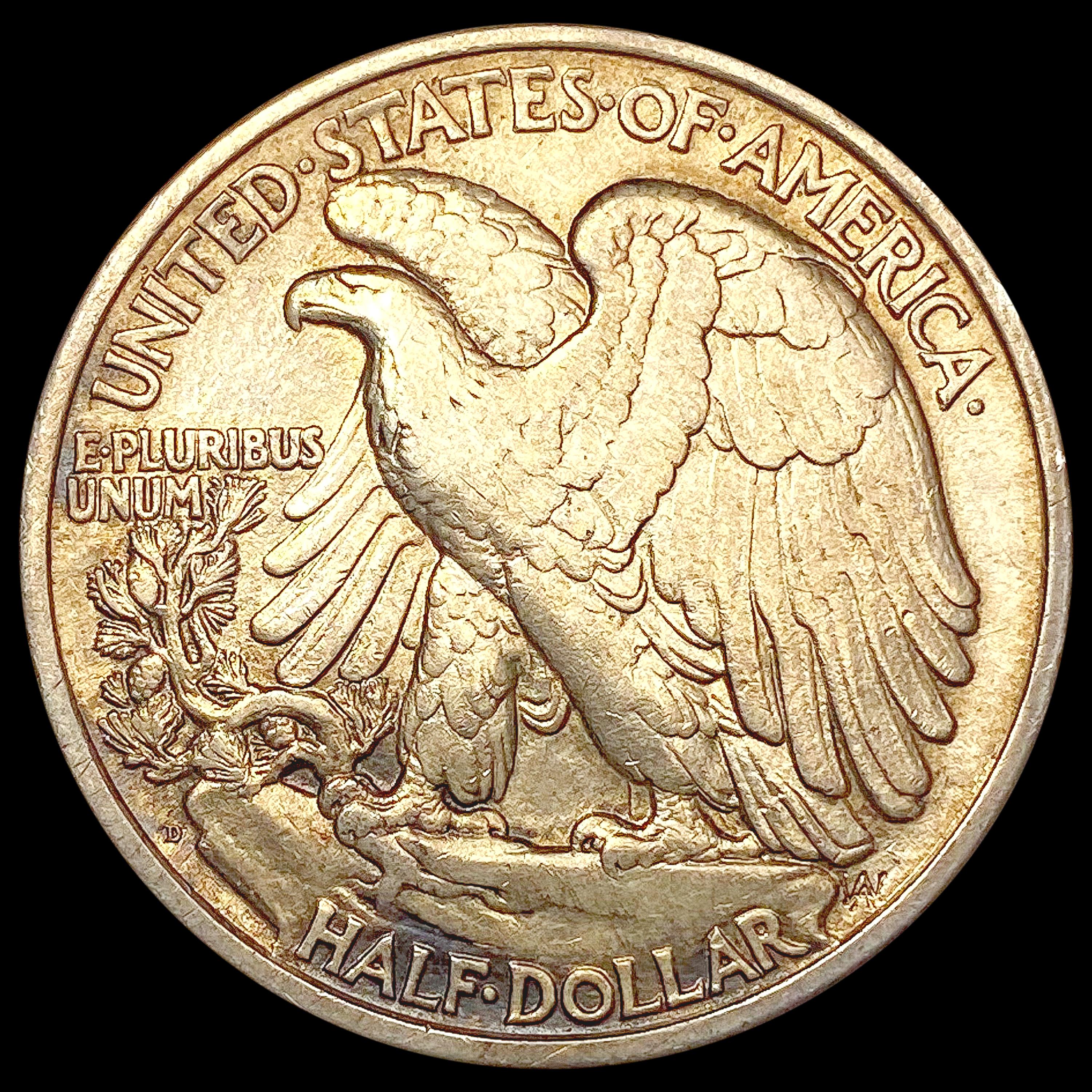 1918-D Walking Liberty Half Dollar CLOSELY UNCIRCU