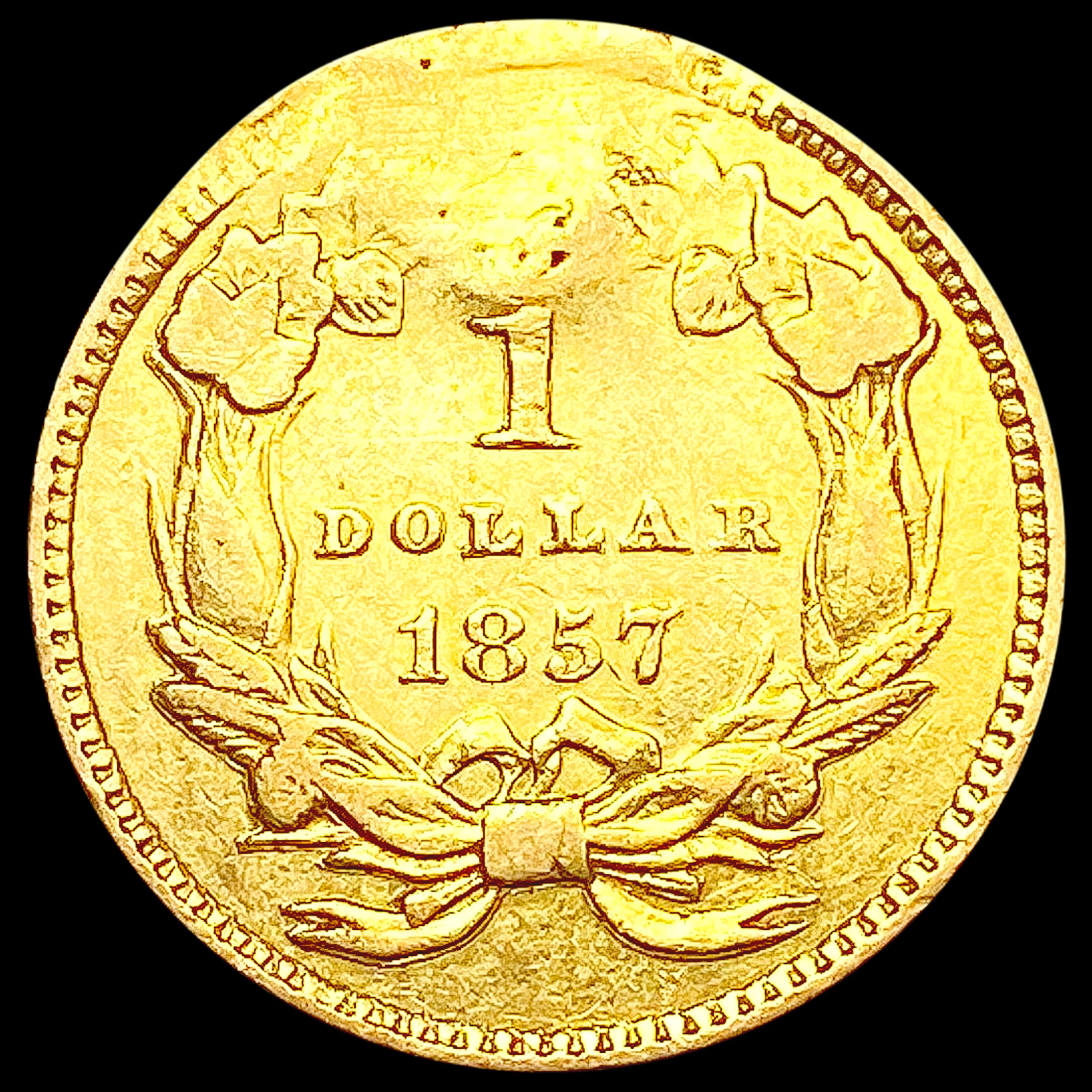 1857 Rare Gold Dollar HIGH GRADE