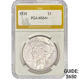 1935 Silver Peace Dollar PGA MS64+