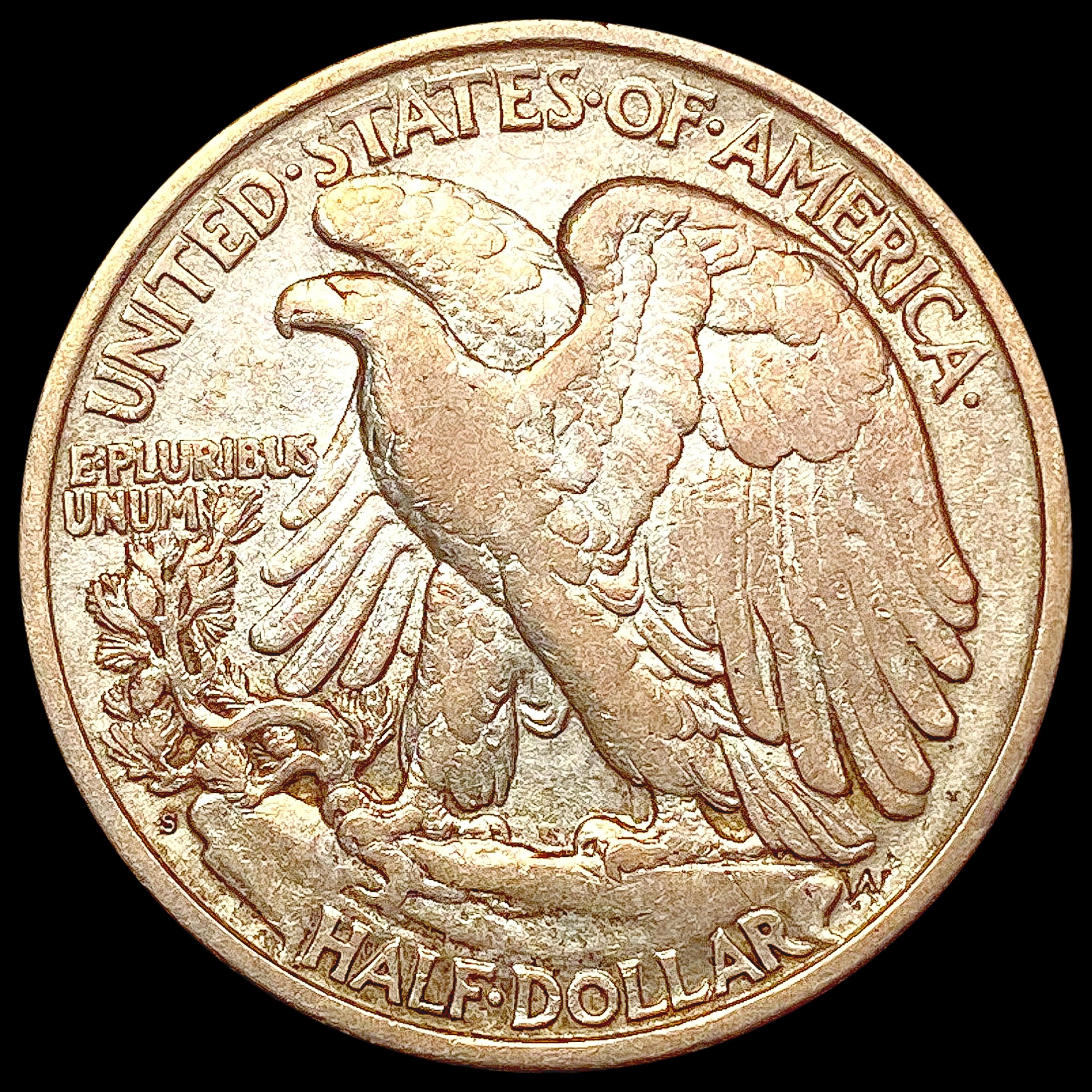 1917-S Walking Liberty Half Dollar CLOSELY UNCIRCU