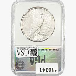 1927-D Silver Peace Dollar PGA MS64