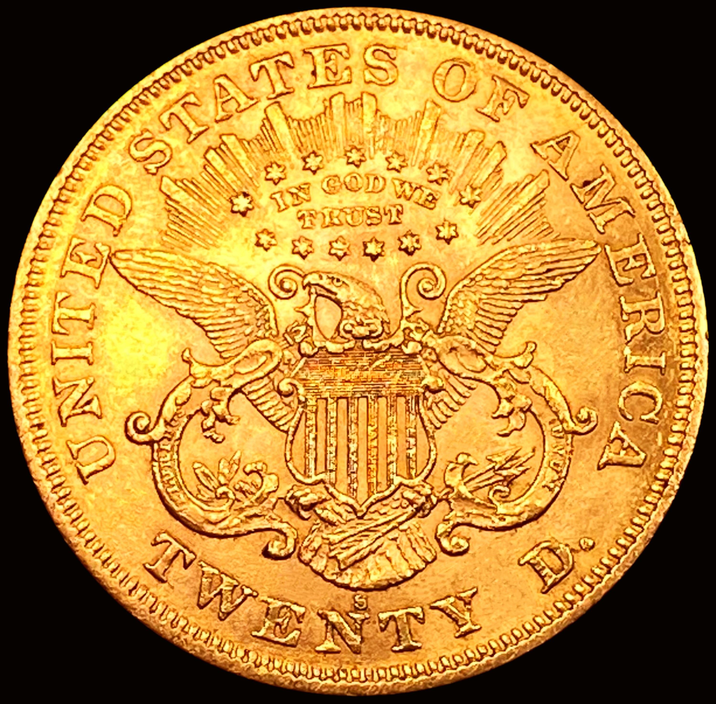 1874-S $20 Gold Double Eagle UNCIRCULATED