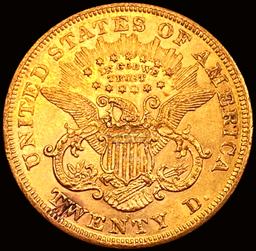 1873-S $20 Gold Double Eagle UNCIRCULATED