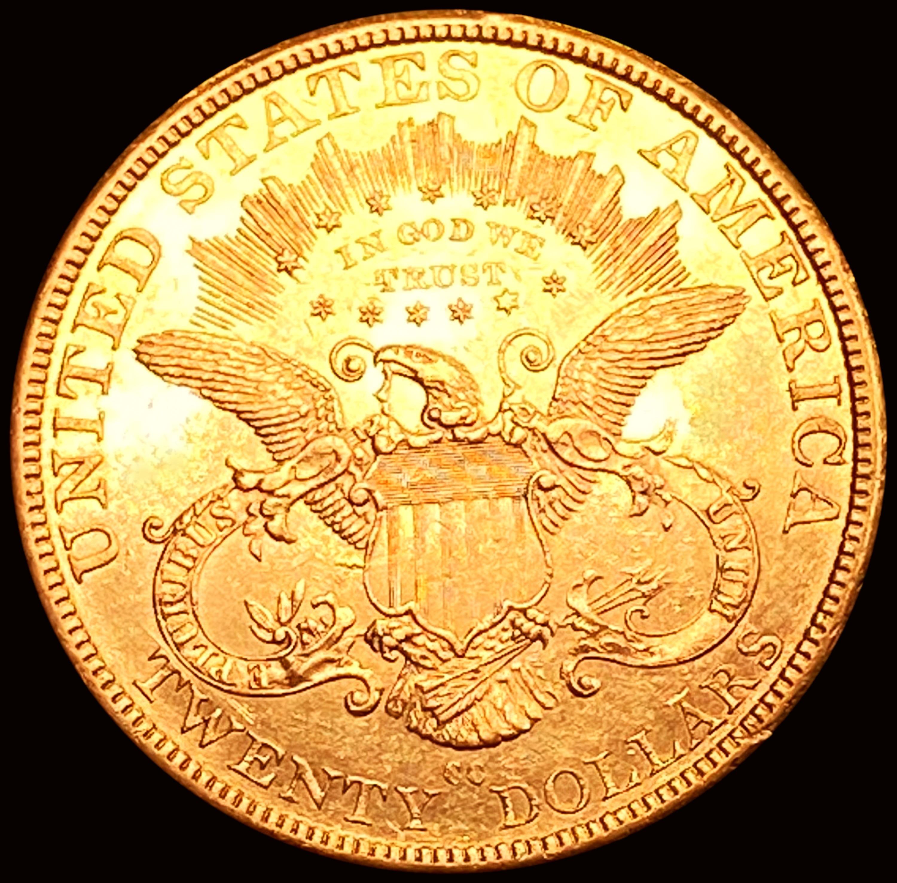 1877-CC $20 Gold Double Eagle UNCIRCULATED +
