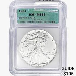 1987 Silver Eagle ICG MS69