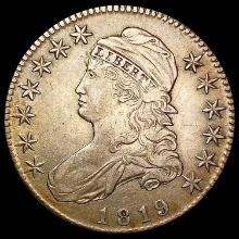 1819 Capped Bust Half Dollar CLOSELY UNCIRCULATED