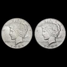 [2] 1934 Peace SilveDollars CLOSELY UNCIRCULATED