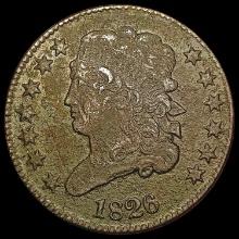1826 Classic Head Half Cent NEARLY UNCIRCULATED