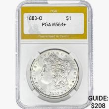 1883-O Morgan Silver Dollar PGA MS64+