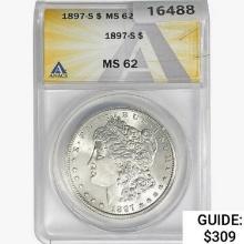 1897-S Morgan Silver Dollar ANACS MS62