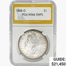 1888-O Morgan Silver Dollar PGA MS66 DMPL