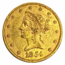 1854-S $10 1/4oz. Gold Eagle