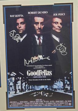 Signed Goodfellas by Ray Liotta, Robert De Niro, & Joe Pesci with COA