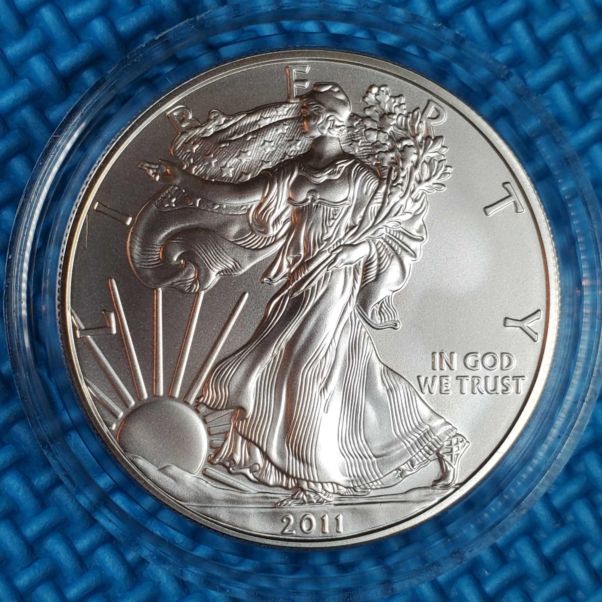 US Mint Special Set of all 5 Types 2011 .999 Silver 1 troy oz American Eagles in Fancy Display Box