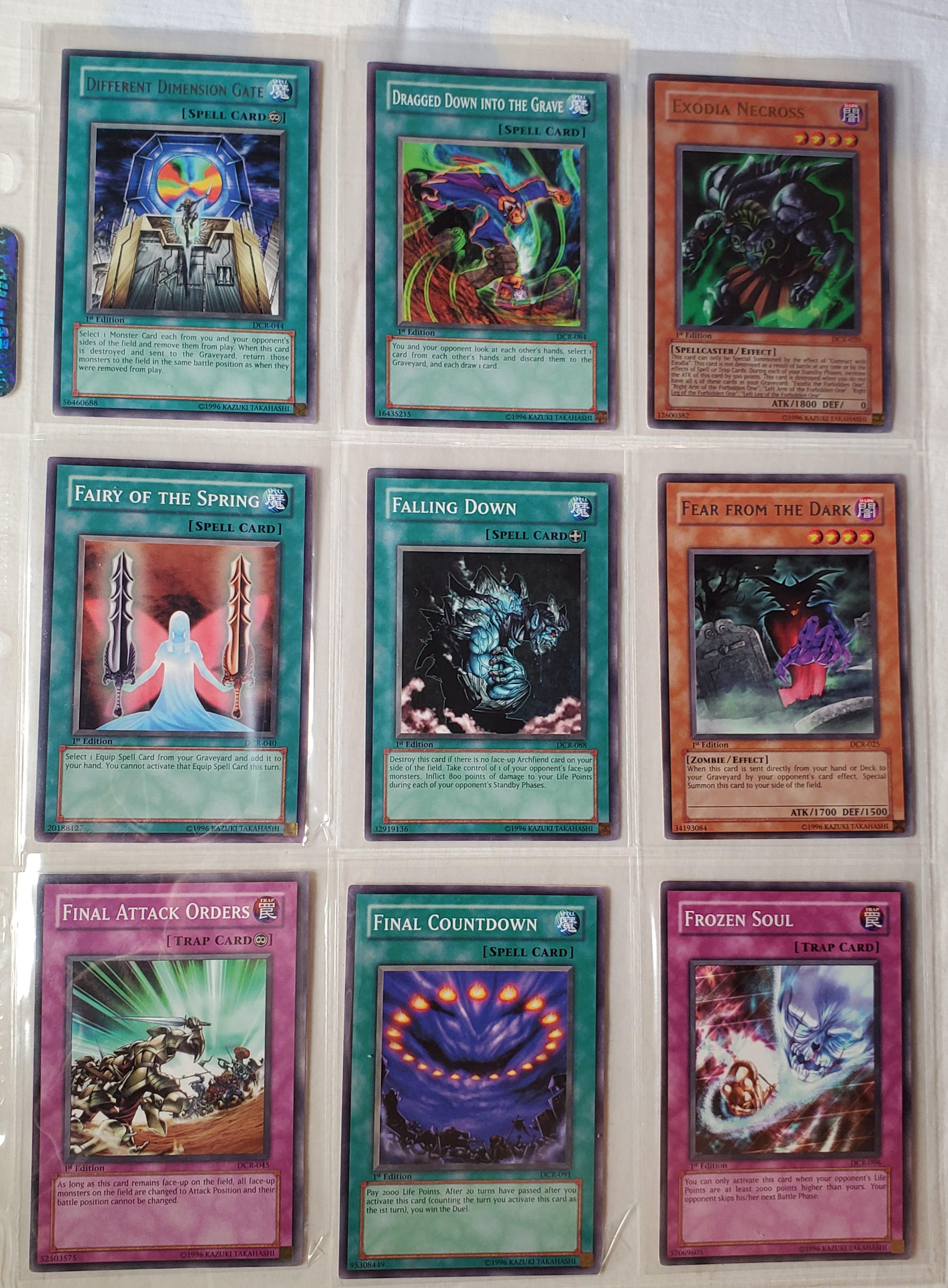 Full Set of 106 Yu-Gi-Oh! 2003 Dark Crisis DCR  Trading Cards, 105  of 106 are 1st Edition