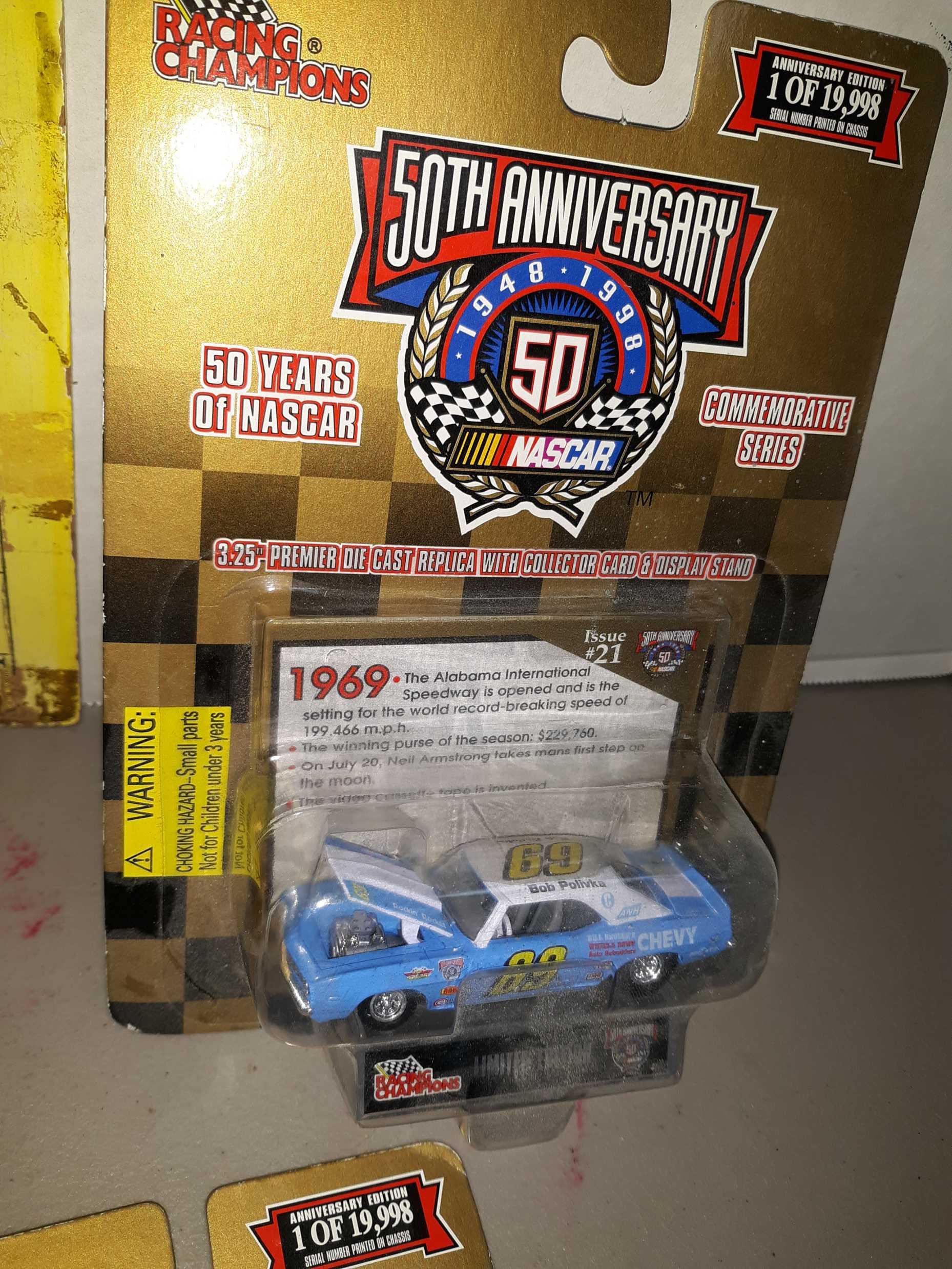 Racing Champions 50 Nascar Qty:3, unopened