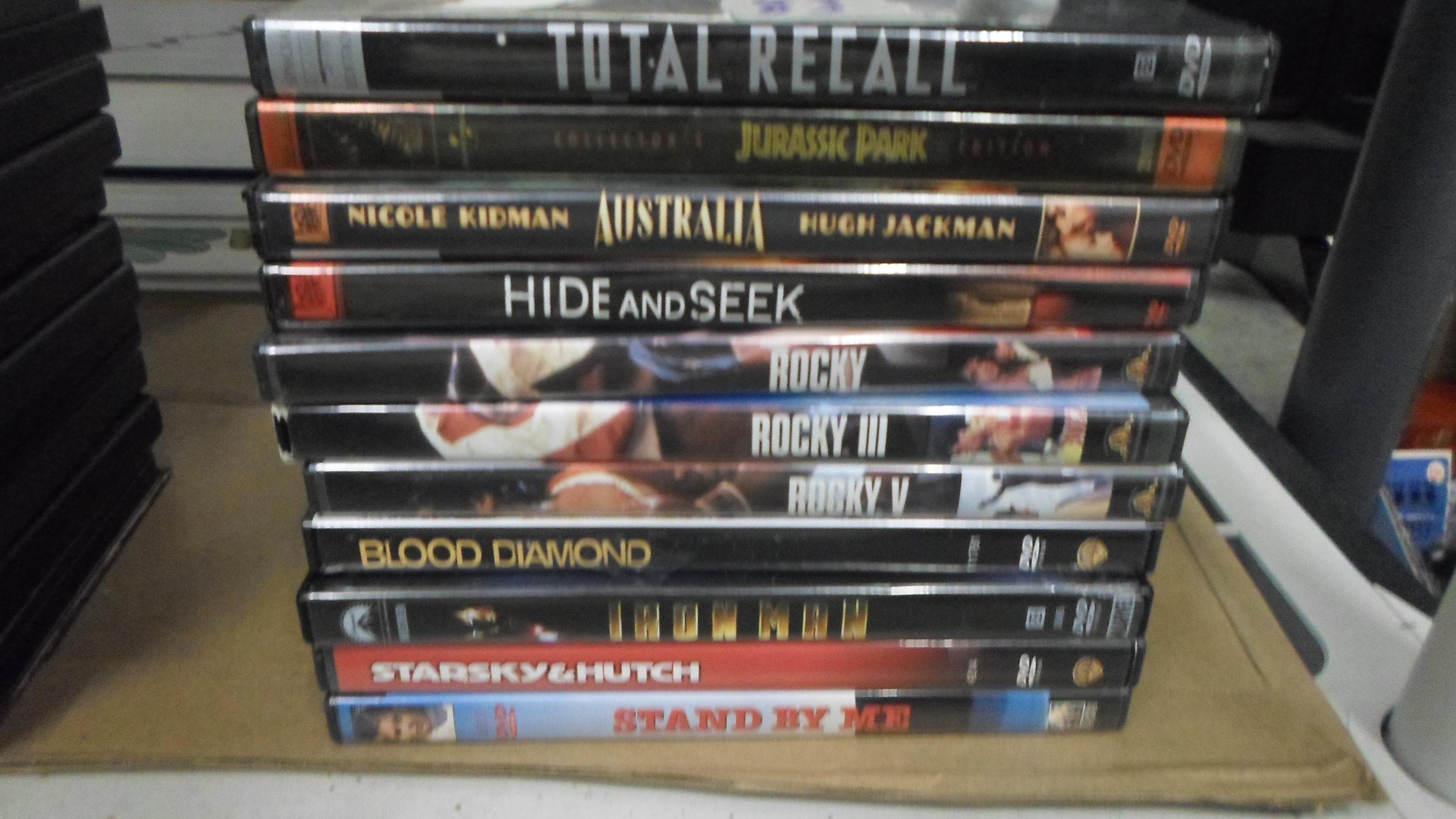 dvds, 10 action and drama films