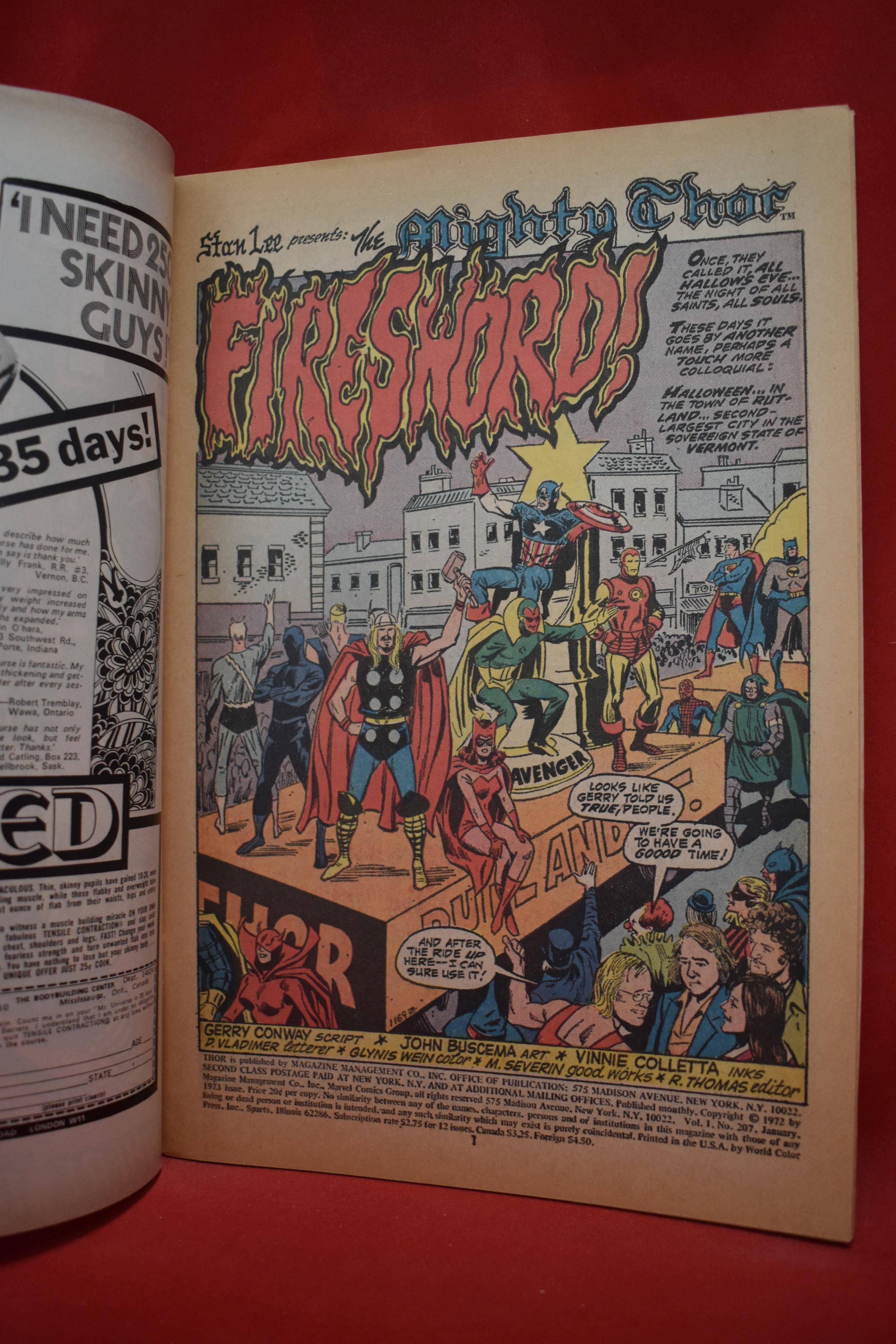 THOR #207 | LOKI AND THE FIRESWORD! | GIL KANE - 1973