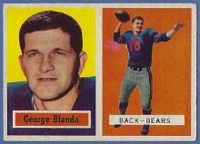 1957 Topps #31 George Blanda Chicago Bears