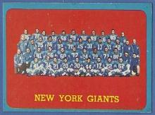 1963 Topps #60 New York Giants Team Card