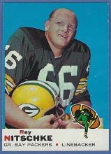 Nice 1969 Topps #55 Ray Nitschke Green Bay Packers